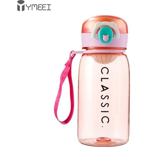 YMEEI 400ML Classic Water Bottle Leak-proof Portable Drinking Water Cup With Strainer Outdoor Travel Sport Drinkware