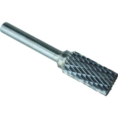 Cylindrical Tungsten Carbide Rotary Burr 12mm Head Diameter