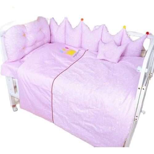 Baby cotton embroidered bedding set bed four seasons baby bedding baby bedding ten sets of cute Nordic style