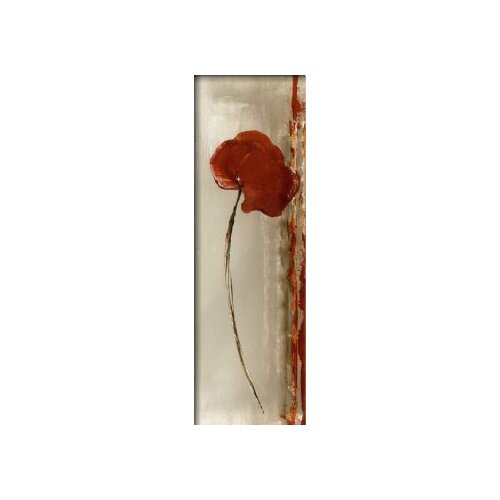 Frise Rouge et Coquelicots-Floral Oil Painting Wall Art-Modern Canvas Art Wall Decor