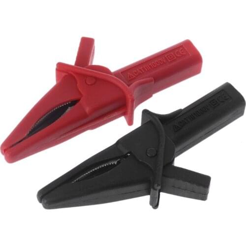 Hantek HT18A Large Dolphin/Gator Clips HT18A 2pcs Red + Black Oscilloscope Accessory Hantek