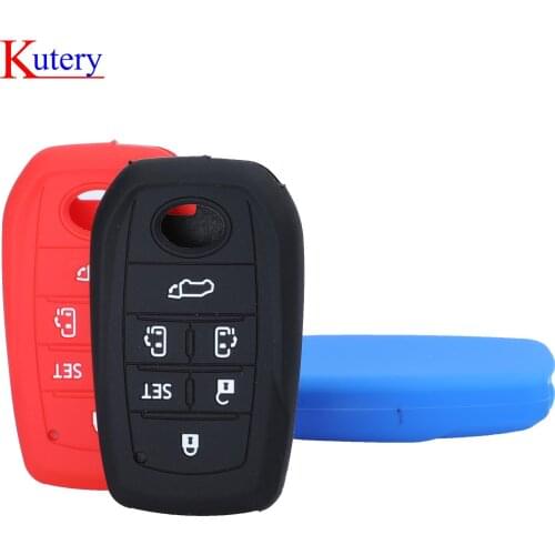 Kutery 10PCS Remote Coloful Silicone Car Key Cover Case For Toyota Alphard Esquire Harrier Previa Voxy Vellfire 6 BTN Replace