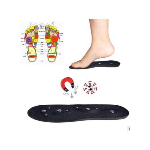 Foot massage magnetic insole health care insole magnetic arch pad PU magnetic health care, foot massager size optional