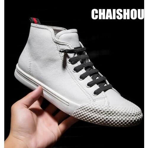 Genuine Leather designer Shoes Men Cow Leather Casual Shoes Male Outdoor High Quality Flats Walking Lace-Up Man Footwear CS-640