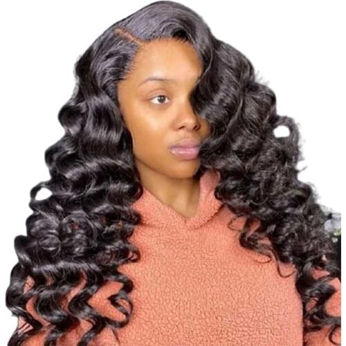 UpgradeU Lace Closure Loose Wave Wig 13*4 Lace Front Human Hair Glueless Wave Lace Frontal Human Hair Wigs 4x4 Lace Closure Wig