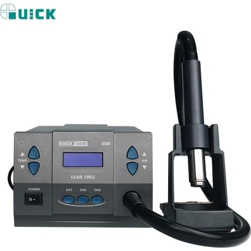 Quick 881D 110V/220V Rework Station 1300W Quick 861DW Flagship Edition BGA Soldering Hot Air super power Rework Station