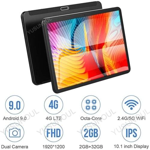 4G LTE phone call 5G Wifi Android 9.0 tablet 10 inch Google Play 8 core RAM 3GB+32/64GB ROM GPS 1920*1200 IPS Tablets 10 10.1"