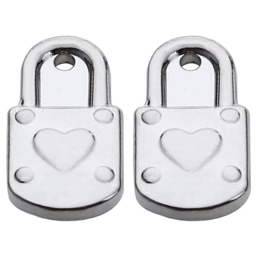 10pcs/lot 9*17mm lock Connector Metal Alloy Pendant For DIY bracelet Jewelry Making fg34s