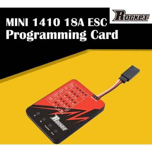 Hot Sale Rocket LED Programming Card Low Voltadge Cut for MINI 1410 18A ESC Speed Controller