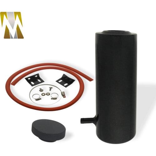 RACING 800ml Billet Aluminum Racing Radiator Coolant Overflow Oil Catch Tank Round Oil Catch Can Reservoir