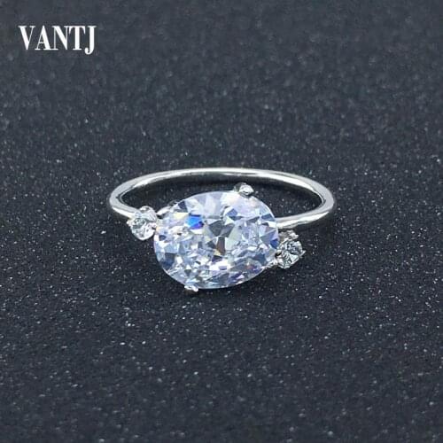 VANTJ Real 10K Gold Ring Sterling 2.7Ct Moissanite Diamond Test Passed Fine Jewelry For Women Engagement Wedding Party Gift
