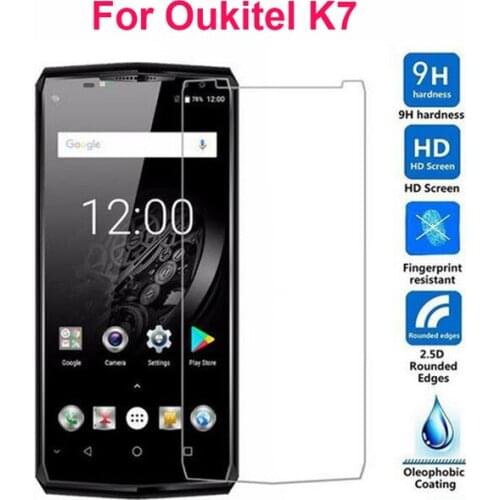 2PCS For Oukitel K7 K 7 4G Tempered Glass 9H 2.5D Premium Screen Protector LCD Front Film For Oukitel K7 6.0" Phone Case Glass