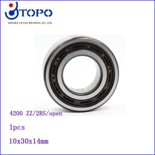 10*30*14mm Double Row Ball Bearing 4200 ZZ/2RS/open