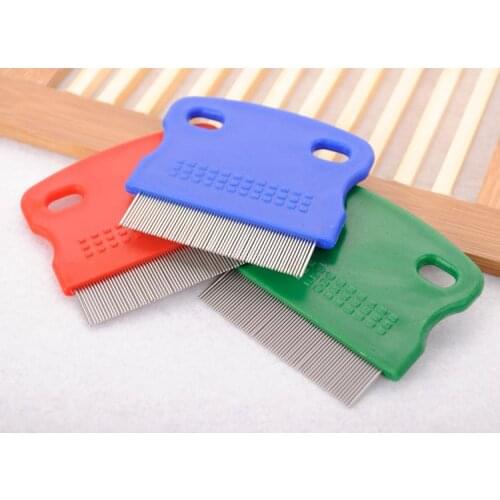 1000pcs Stainless Steel Long Needle Lice Comb Pet Dog Cat Clean Comb Brush Dog Hair Grooming Tool