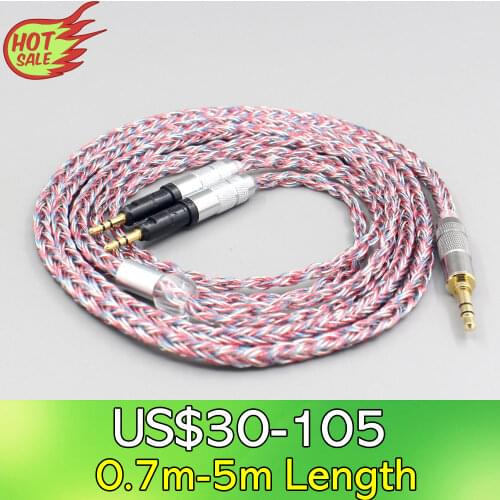 16 Core Silver OCC OFC Mixed Braided Cable For Audio-Technica ATH-R70X headphone Earphone headset LN007582
