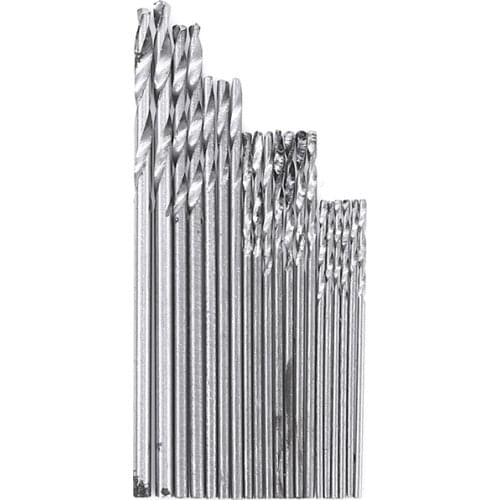 20Pcs 0.3-1.6mm Mini Micro Twist Drill Bits Round Shank HSS Twist Drills Spiral Drill Bit Set