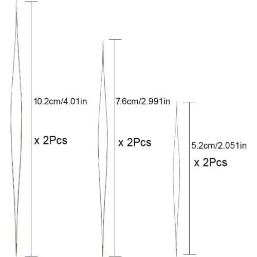 26Pcs Big Eye Beading Needles Pins Bead Threading String Cord Stainless Steel Beading Needles DIY Jewelry Making With Storage