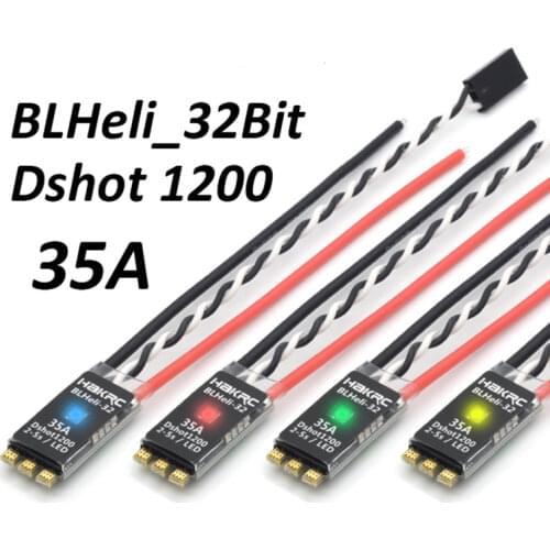 26*13*5mm HAKRC 35A BLHeli_32 2-5S RGB LED Brushless ESC DShot1200 for RC FPV Racing Freestyle 5Inch Drones