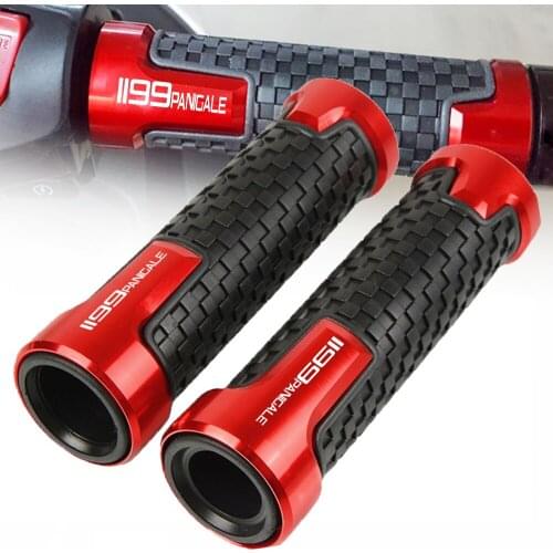 7/8 22mm Motorcycle Hand Grips Accessories Handle Bar Handlebar Hand Grip With Logo For DUCATI 1199 Panigale / S/ Tricolor