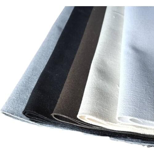 White Black Brown 100% Cotton Thick Old Coarse Cloth Industrial Duck Canvas Fabric Mat Bag Diy Material By the Metre