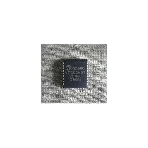 Free Shipping! W27C512P-45Z 27C512P-45Z W27C512 27C512 W27C512P-45 W27C512P 64K X 8 ELECTRICALLY ERASABLE EPROM PLCC-32