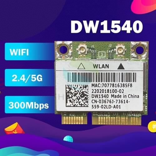 Broadcom BCM943228HM4L DW1530 DW1540 Half Mini Pci-e Wireless Card 1JKGC 3676J for dell E5420 E5520 E6320 E6420 E6520 XT3