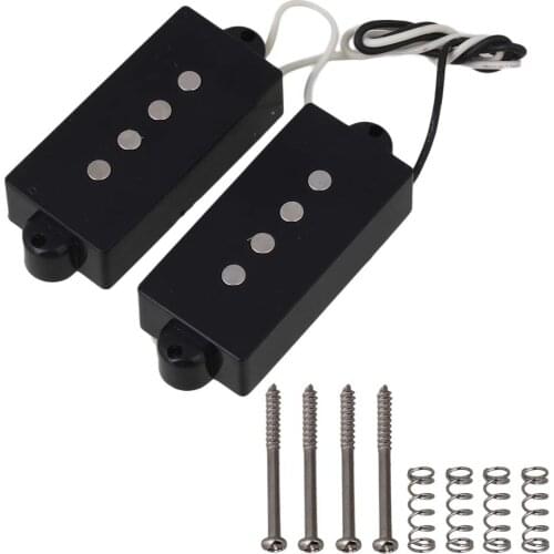 Black 4 String Pb P Bass Pickup Neck and Bridge Humbucker Pickup For 4 String P Bass Guitar