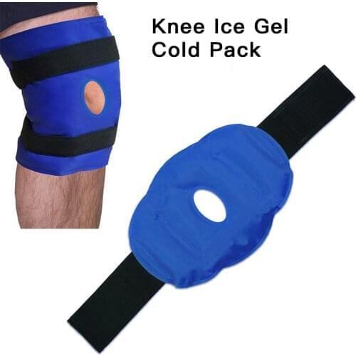 Hot And Cold Sports Injuries Pain Relief Breathable Surgery Gel Pack Adjustable Reusable Knee Patch Wrap Therapy Heat Ice