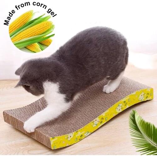 Cat Scratcher Corrugated Paper Toys Board Claw Grinder Rascador Gato Supplies Wear-resistant Protect The Furniture Send Gift