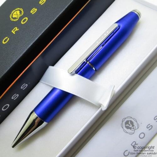 Cross AT0725-4 X Blue Roller Pen | İsme Special Pen