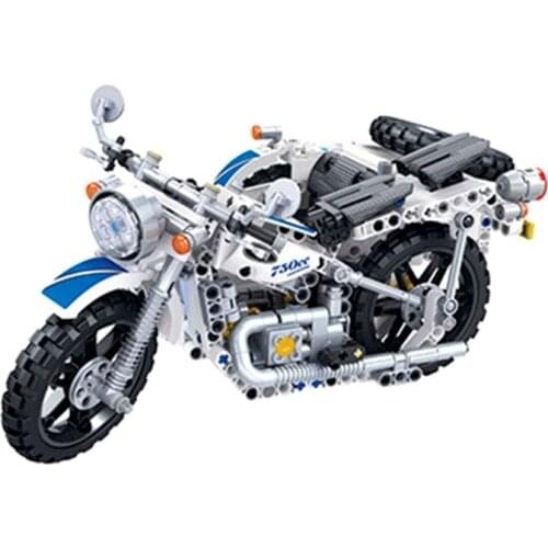1 pcs High-drilled Education Assembly Motorcycle Kits, Motorbikes Construction Particles Set for Scooter Lovers