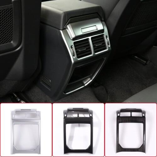 Car Rear Row Air Conditioning Vent Frame Cover Trim ABS Chrome For Land Rover Range Rover Evoque 2014-2018 Interior Accessories