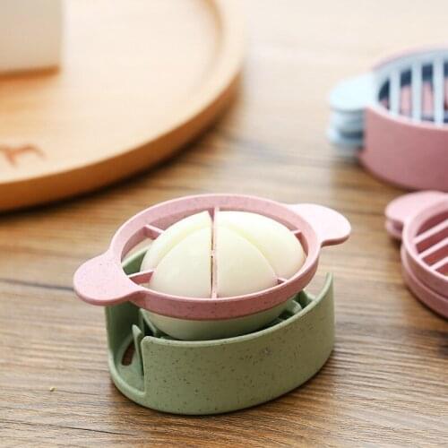 Cheap Multifunction Egg Slicers Section Cutter Divider Plastic Egg Splitter Cut Egg Device Creative Kitchen Egg Tools Gadgets