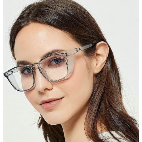 Safe Glasses Anti Splash Pollen Dust Wind Goggles Eye Protection Transparent Cycling Blu-Ray Blocking Women Men Gafes E102