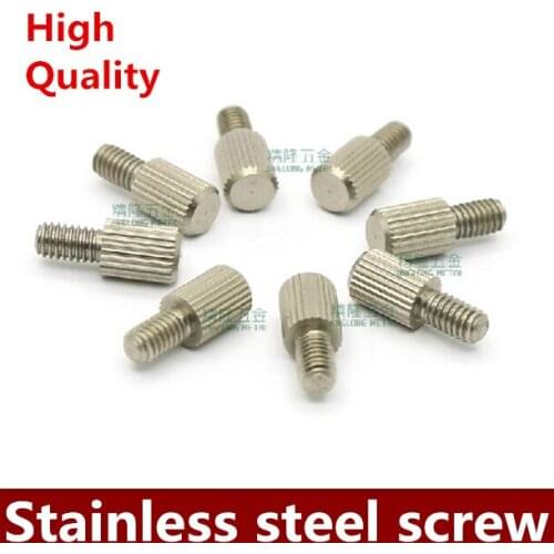 100PCS M4*7 ruled long handle adjusting screw Stainless steel hand screwing cabinet optical telescope fine-tuning fixing screw