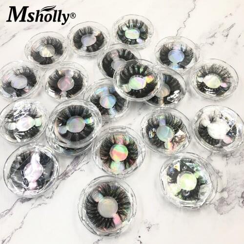 Handmade Lashes Pure Mink Lash 100% Cruelty Free Eyelash 3D Curly Thick Eyelashes Reusable EyeLash Beauty Eyelash Makeup