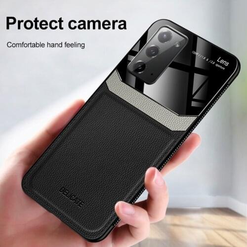 Luxury PU Leather Case For Samsung Galaxy Note 20 Ultra Case Hard PC Silicone Shockproof Cover Case For Samsung S20 Plus S 20 FE