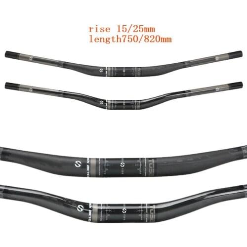 TOSEEK full carbon fiber bicyle handlebar mountain bike handlebars MTB 31.8*750/820mm ultra long manillar fixie bicycle parts