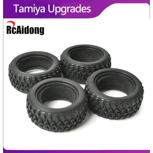 Rally Tyres Rubber Soft Tires for Tamiya TT-01 TT-02 XV-01 1/10 RC Drift Cars #54861 Upgrades Parts