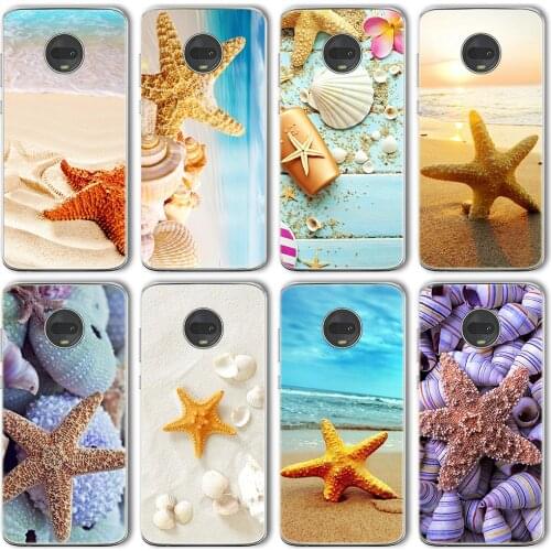 Ciciber Beach Starfish Case For Motorola Moto G10 G30 G9 G8 E7 E6S G7 G6 E6 G5 G5S E5 One Macro Plus Play Power Lite silicone