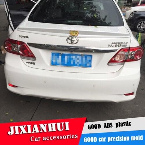 For Corolla Spoiler 2006-2013 Toyota Corolla TWK Spoiler ABS plastic Material Car Rear Wing Color Rear Spoiler