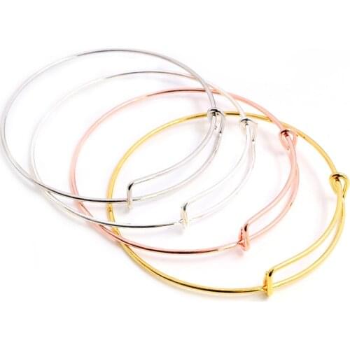 High Quality 10pcs 70mm Diameter 4 Colors Plated Wrist Jewelry Bracelet Charm Bracelets & Bangles Jewelry Findings Components