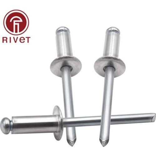 ISO 15977 M3.2 Aluminium Steel Round Head Opening Blind Rivets Break Mandrel Rivets Nail Pop Rivets For Furniture Car Aircraft
