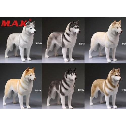 1/6 scale siberian Husky dog model German shepherd with collar anime statue for 12 inches action figure accessories collections