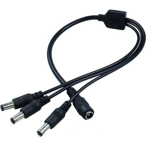 1pcs Connector Cable Wire 1 Female to 2 3 4 5 6 8 Male DC Connector Splitter Multi Way Power Jack Adapter Connector Plug