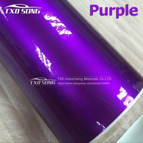 10/20/30/40/50/60x152CM/LOT Purple Metallic pearl film for Car body decoration Glossy pearl diamond glitter vinyl sticker