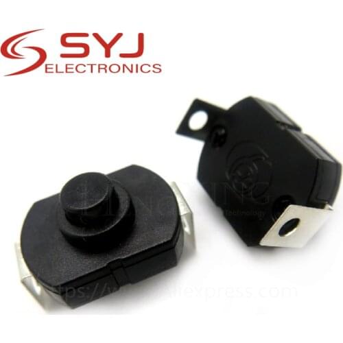 10pcs/lot Flashlight button switch with self-locking switch feet 2 feet In Stock