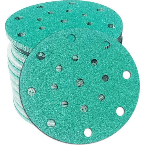 100PC 6 Inch 17 Hole 60-2000 Grits Sanding Discs Premium Hook and Loop Heavy Duty Sandpaper for Random Orbital Sanders