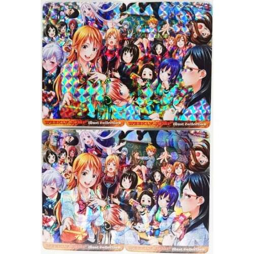 2pcs/set Jump Heroine Toys Hobbies Hobby Collectibles Game Collection Anime Cards