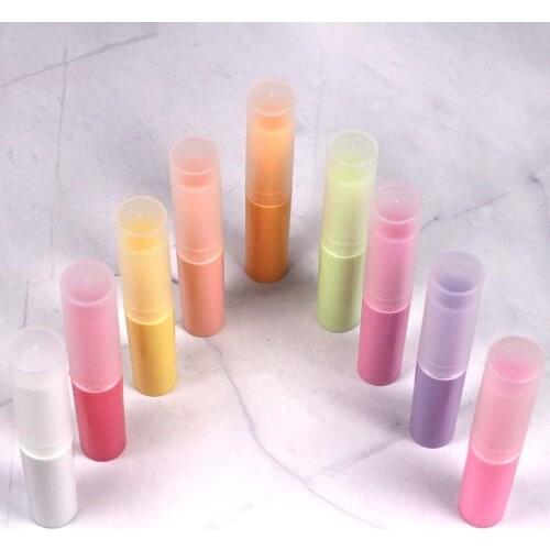 50pcs Plastic Lipstick Tubes DIY Lip Balm Containers Empty Cosmetic Makeup Glue Stick Tubes